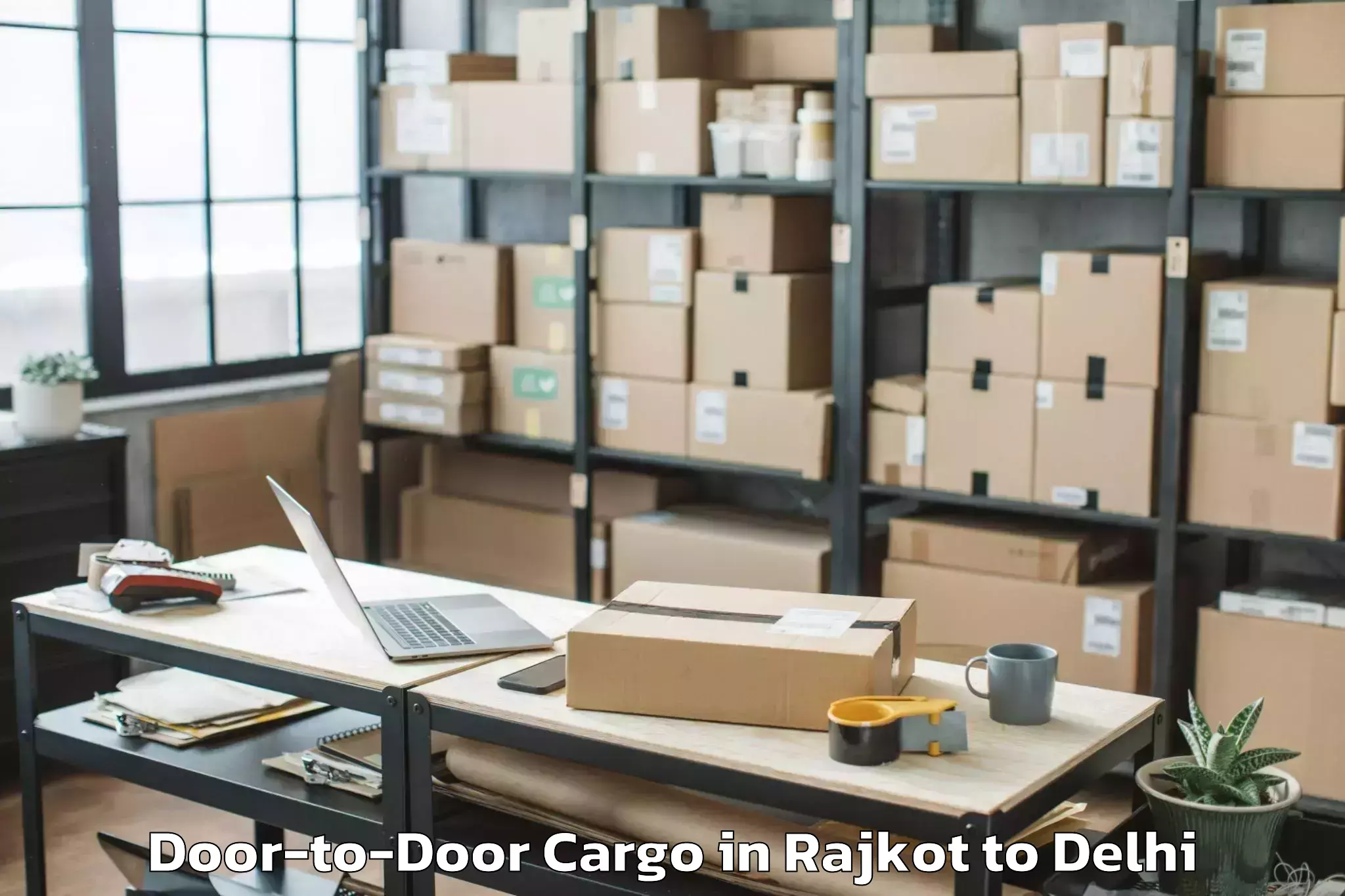 Discover Rajkot to Dlf Emporio Mall Door To Door Cargo